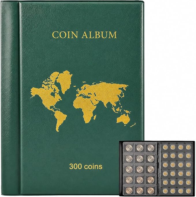 Coin Collection Book Album by Ankhohstoragehardcase