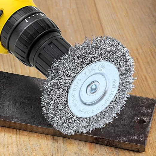 20PCS 3 Inch Stainless Steel Wire Wheel Brushes Kit for Drill with 1/4-Inch Shank,Wire Wheels for Power-Operated Grinders