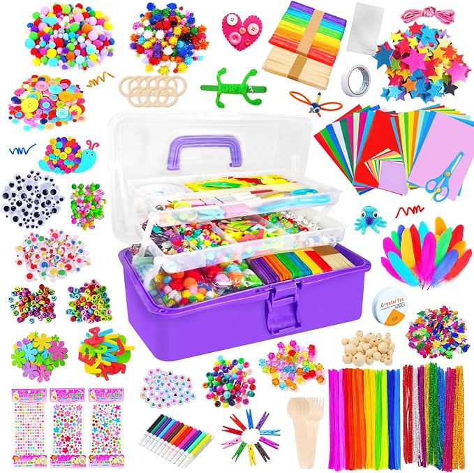 Itopstar 3000+ Kids Arts and Crafts Supplies by ArtandCraft