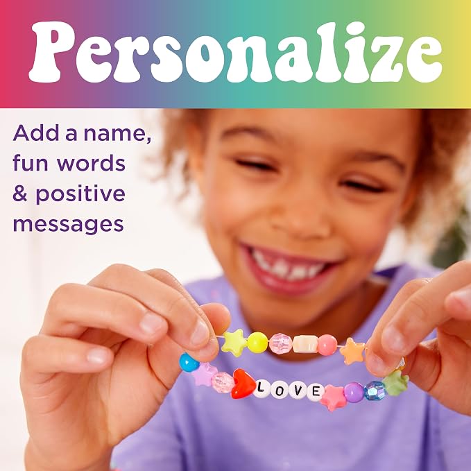 Creativity for Kids Rainbow Bead Jar Jewelry Making Kit: Makes 40+ Friendship - Image 4