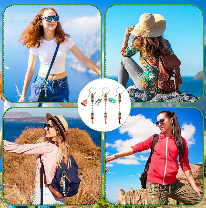 Landical 564 Pcs Camper Keychain Making Kit DIY Name Bead Key Chain Craft - Image 7