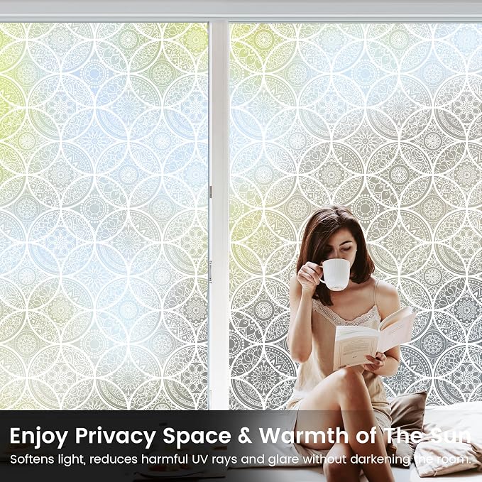 DKTIE Bohemian Decor Stained Glass Window Film - Image 4