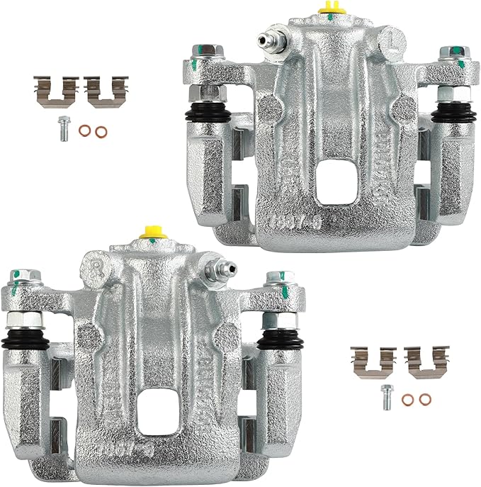 cciyu Rear Left & Right Brake Calipers Assembly w/Bracket 19B6467 19B6466 2012 2013 2014 2015 2016 2017 For Hyundai For Azera,2011 2012 2013 2014 2015 2016 For Kia For Optima