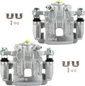 cciyu Rear Left & Right Brake Calipers Assembly w/Bracket 19B6467 19B6466 2012 2013 2014 2015 2016 2017 For Hyundai For Azera,2011 2012 2013 2014 2015 2016 For Kia For Optima
