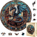 Dragon Library Puzzles Adults Gifts by Jollitot