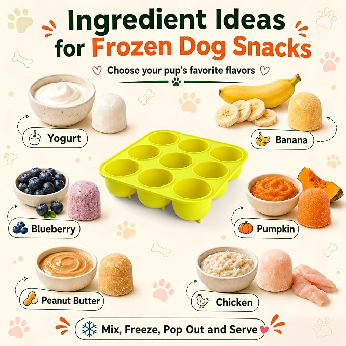 9-Cavity Silicone Freezer Dog Treat Mold - Image 6