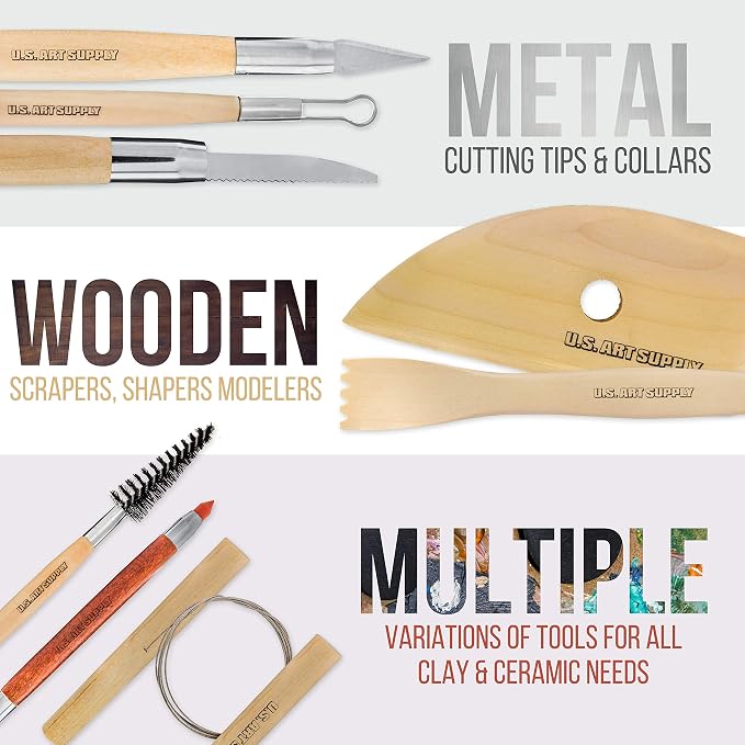 U.S. Art Supply Pottery & Clay Tools Set - Image 3