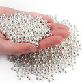 1000pcs Silver 6mm Pearl Beads by chuyau