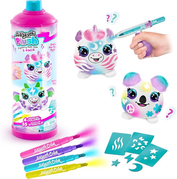 Canal Toys Personalize Airbrush Plush Mini Mystery 2 Pack! Which 2 plushies - Image 3