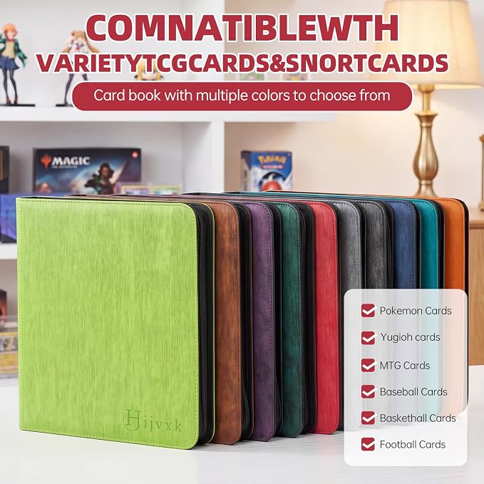 Card Binder 12 Pocket, Premium 720 Double Sided Pocket Collection Binder - Image 4
