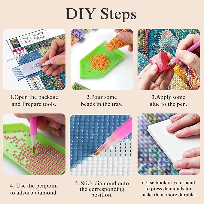 CHWGLFGG Mandala Lotus Diamond Painting Kit - Image 8