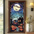 Halloween Stained Glass Window Film 17.71x39.97 Inch Pumpkin Carriage Ghost by Unknown