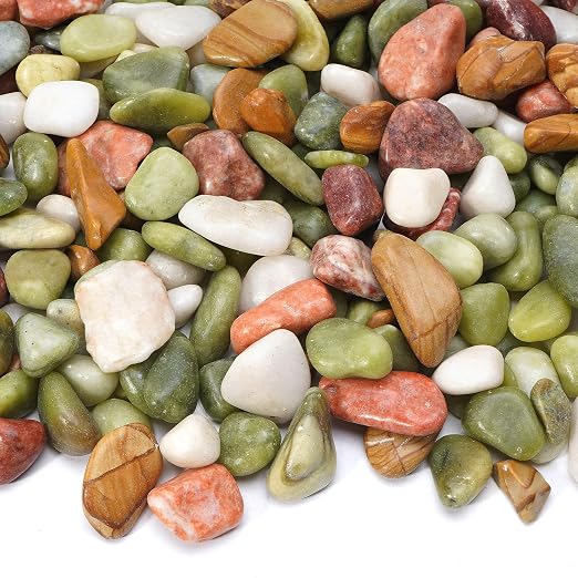 10 lb Pebbles for Indoor Plants, 1/2 Inch Decorative Rocks for Potted Plants - Image 3