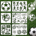 INFUNLY 6Pcs Soccer Painting Stencil by INFUNLY