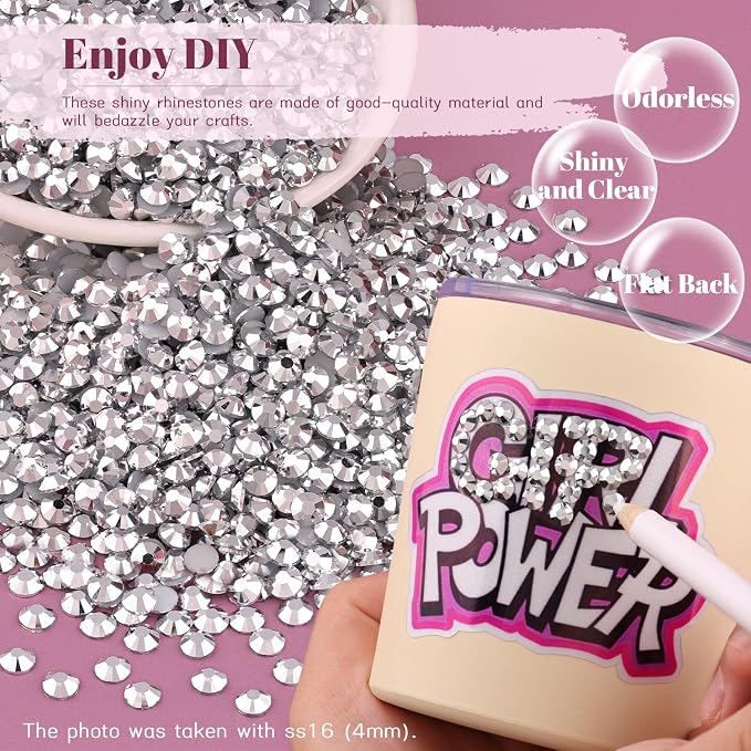 4000PCS 5mm Resin Rhinestones Bulk - Image 4