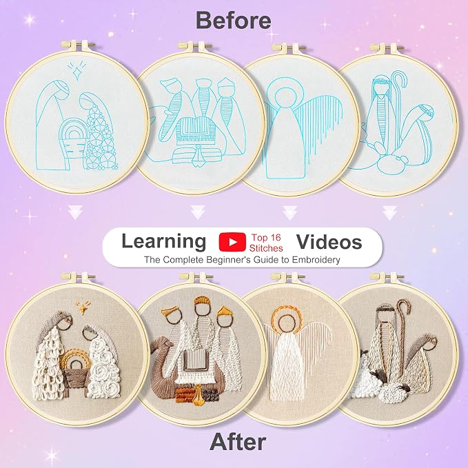 Huacan Embroidery Kit for Beginners - Image 3