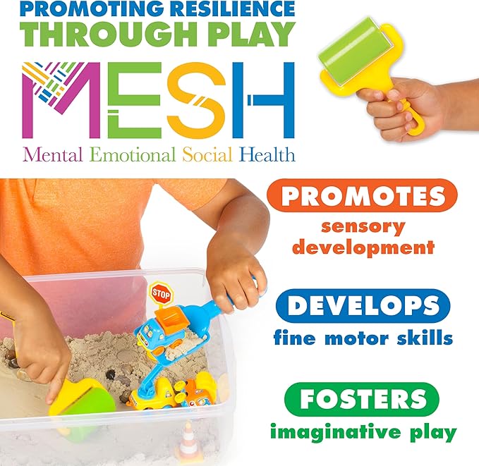 Creativity for Kids Sensory Bin: Construction Zone Playset - Image 4