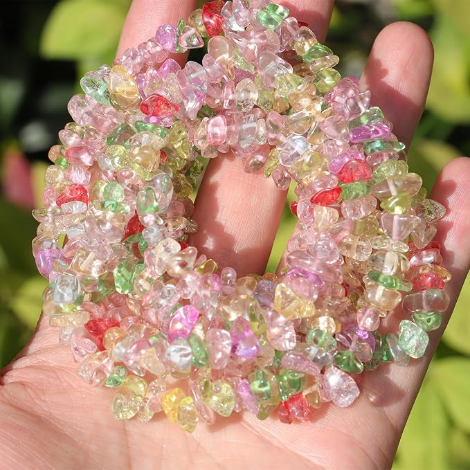 200 Pcs Crystal Chip Glass Beads - Image 9