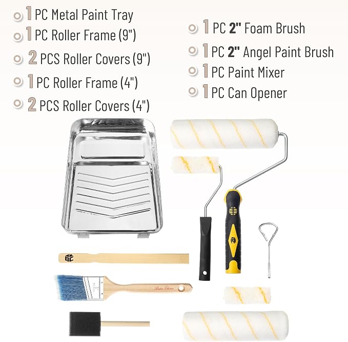 Bates- Paint Tray Set, Paint Roller Kit, Small Roller, Trays & Covers - Image 3