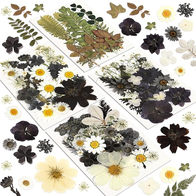Dried Flowers, Resiners 100Pcs Pressed Flowers by Resiners