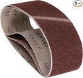 2 Pcs Sanding Belts 3 x 21 Inch 60 Grit Aluminum Oxide Abrasive Sandpaper for Belt Sander Metal Grinding Wood Working Weld Rust Removal