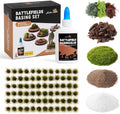 Golden Maple Miniature Terrain Basing Set, Static Grass & Scenery Flocks Kit by goldenmaple