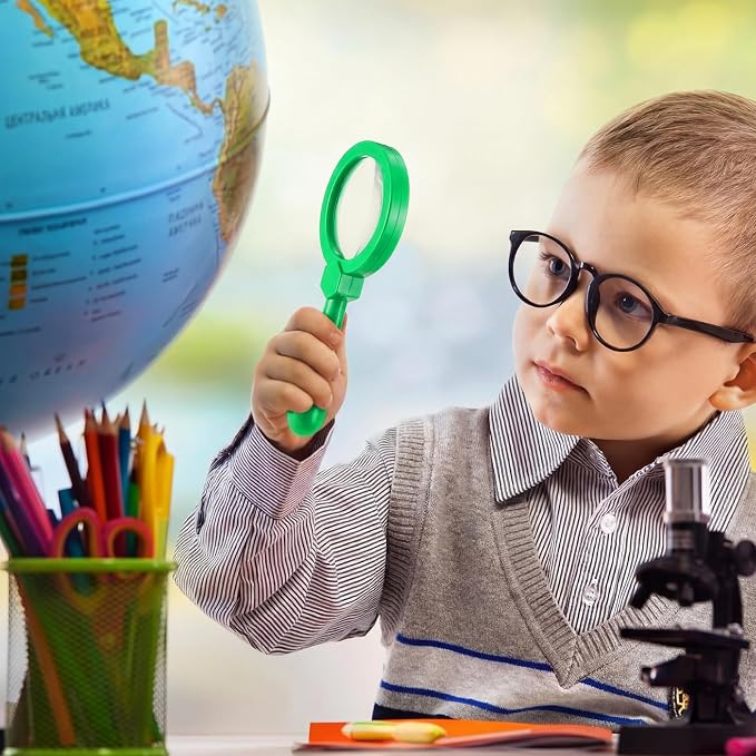12 Pcs Magnifying Glass for Kids Shatterproof Science Jumbo Magnifiers - Image 5