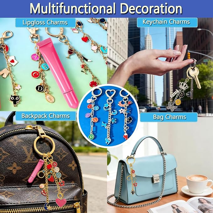 428Pcs Lip Gloss Keychain Making Kit, DIY Craft Supplies - Image 6