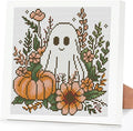 Ghost Flower Stamped Cross Stitch Kits by DIYHomeDecor