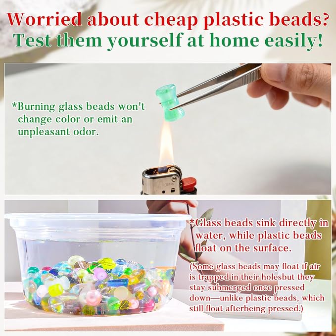 Half Pound Assorted Glass Beads - Image 5