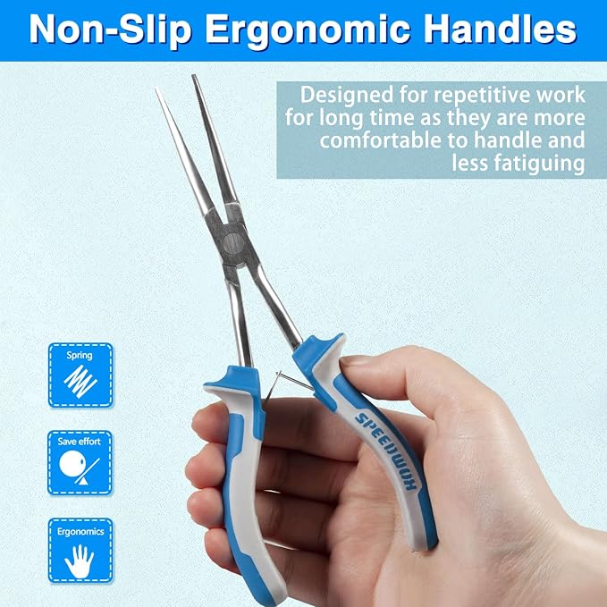 SPEEDWOX Long Reach Needle Nose Pliers - Image 4