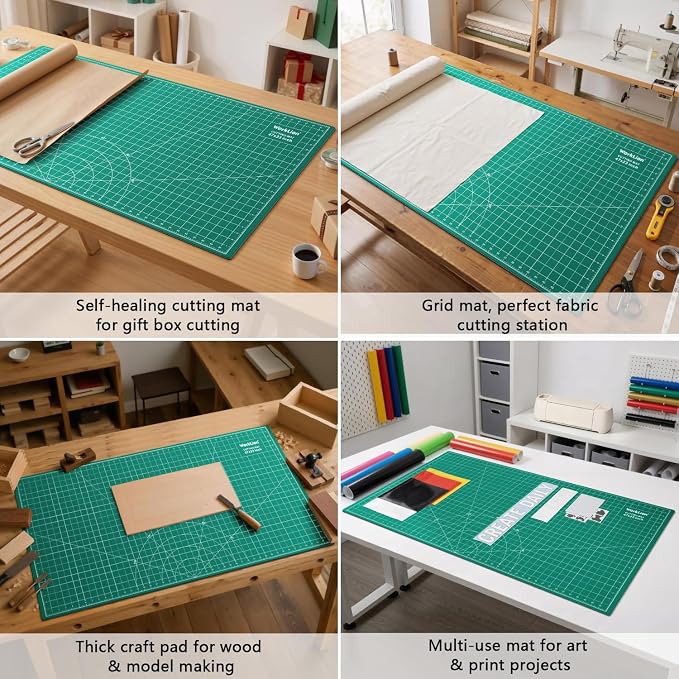 WorkLion Large self healing cutting mat: 47''x23'' Double-Sided Craft Cutting - Image 6