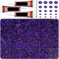 32000Pcs Purple Rhinestones for Bedazzling, Flat Back Resin Diamond Crystal by Worthofbest