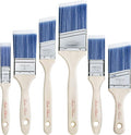 Bates- Paint Brushes, 6 Pack, Treated Wood Handle Brushes by BatesChoice