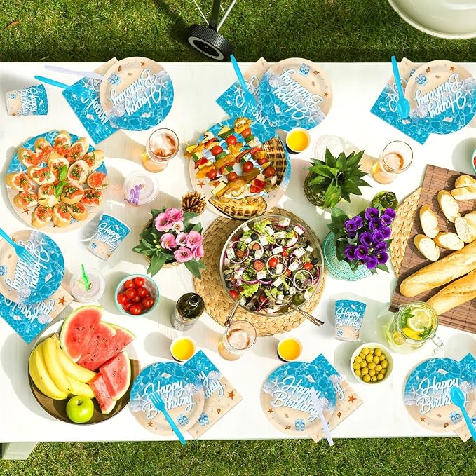 168Pcs Beach Birthday Decorations - Image 5