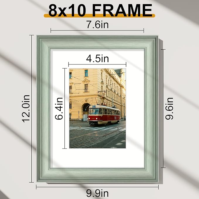 Vittanly 8x10 Picture Frames Set of 2, Ornate Vintage Photo Frame - Image 2