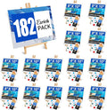 ESRICH 182 Pack Canvas with Easel Set 8 x 10 in Canvas Boards with 11.8 in by ESRICH