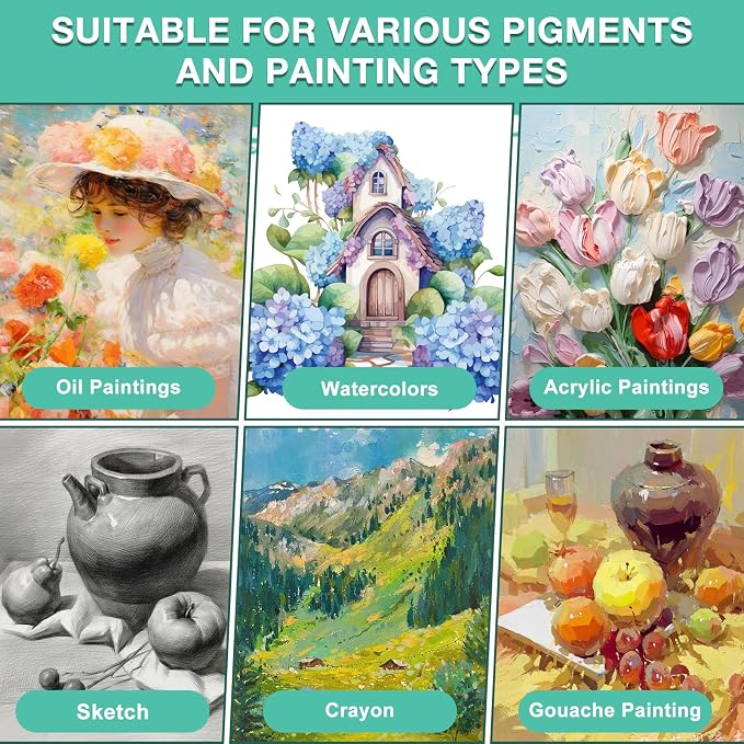 ESRICH 10x10 Stretched Canvas for Painting, 10 Pack Square Canvas for Painting - Image 5