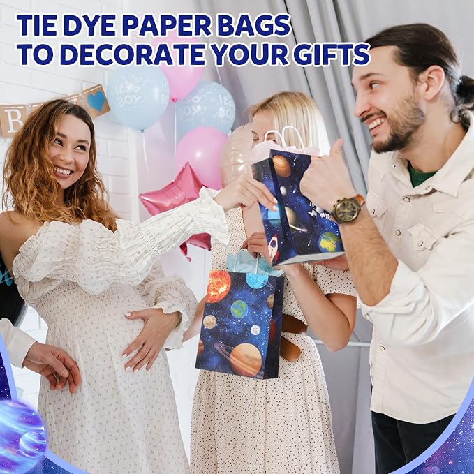 Gaillty 24 Pcs Outer Space Party Favor Bags Galaxy Goodie Gift Bags - Image 6