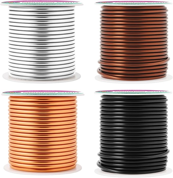 Mandala Crafts 13 Gauge Neutral Anodized Aluminum Craft Wire, 240 FT | Colored - Image 2