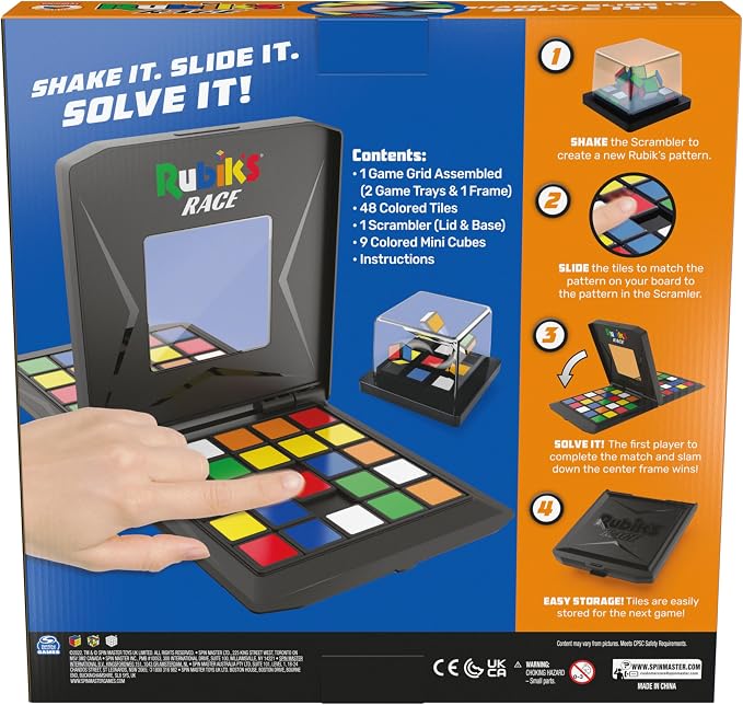 Rubik’s Cube, Rubik's Race, Classic Fast-Paced Puzzle Strategy Sequence Board - Image 6