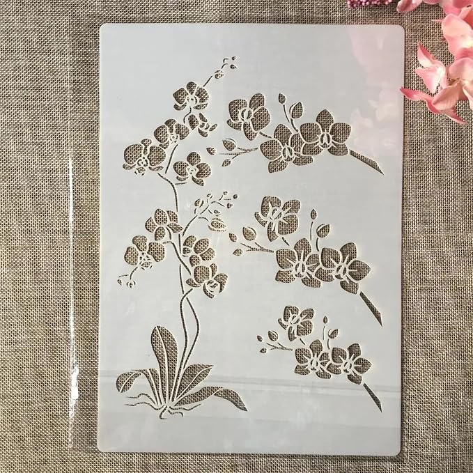 TIAMECH A4 Reusable Orchid Stencil - Image 3