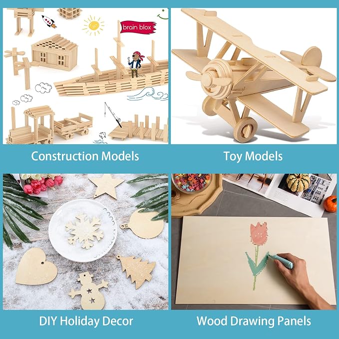 12 Pack Basswood Sheets for Crafts-12 x 24 x 1/8 Inch- 3mm Thick Plywood Sheets - Image 7