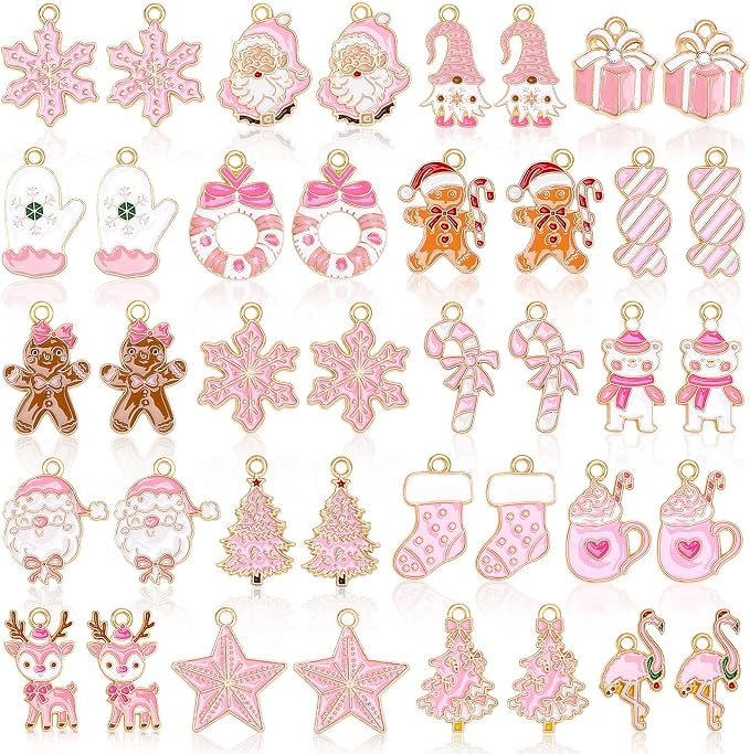 MARFOREVER 40 Pcs/20 Pairs Christmas Charms by MARFOREVER