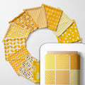 Cotton Satin Patchwork Fabric Panel – 35 Designs, 20×20 cm Squares, Single by FabricsTown
