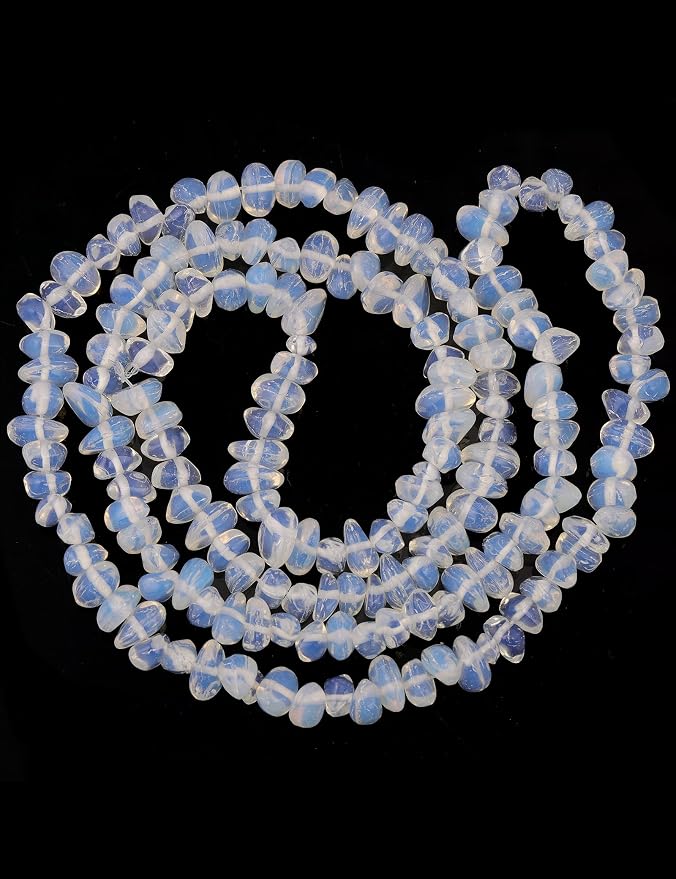 200pcs White Opalite Chip Beads - Image 8