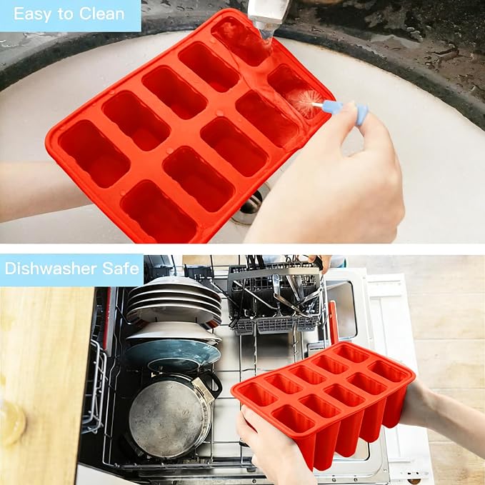 Popsicles Molds, 10 Pieces Silicone Ice Pop Molds - Image 6