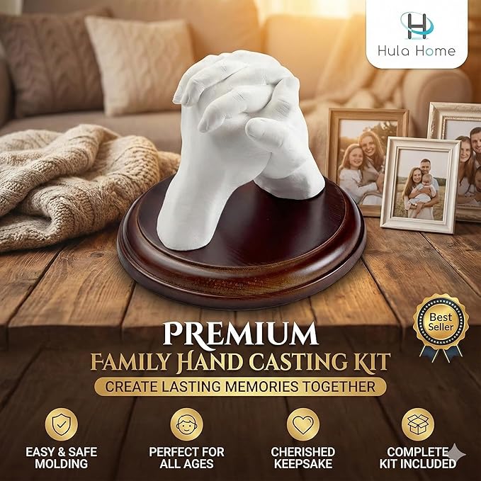 Hula Home Hand Casting Kit for Couples or Family - Image 6