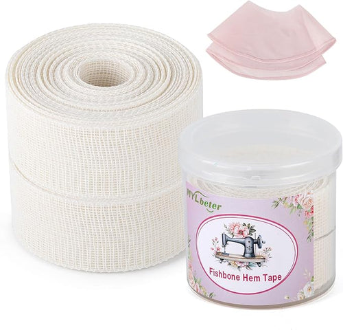 10 Yards Fishbone Tape for Sewing Banroll Tape for Sewing Narrow Hem Sewing by MYLbeter