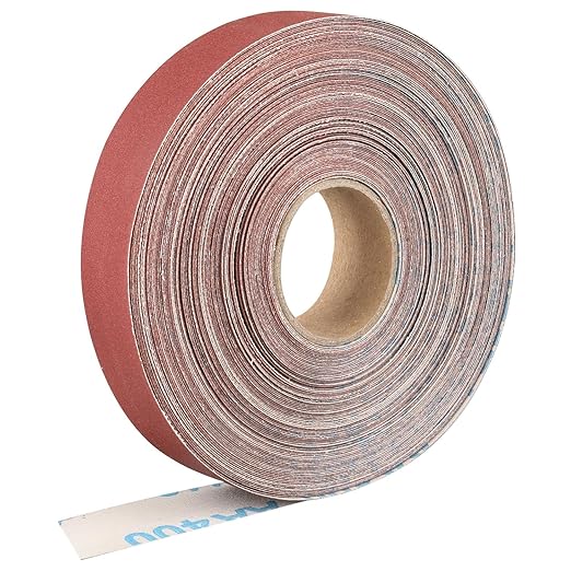 Emery Cloth Roll,400 Grit Continuous Sandpaper Roll 1" x 90 Feet Sandpaper Roll for Wood Furniture Finishing Metal Sanding Automotive Polishing